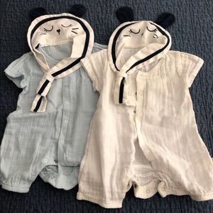 Two baby boy one piece outfits